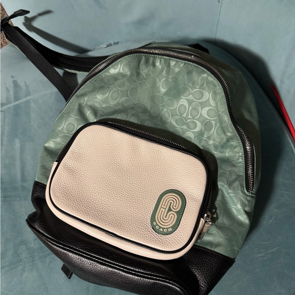 Green Coach Mini Backpack - image 1